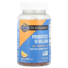 [미국정품직구상품] 가든오브라이프 Dr. Formulated 프로바이오틱 100억 60구미, 1개, 60정