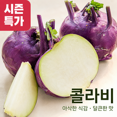 [한정수량] 산지직송 콜라비 가정용 아삭한 신선 채소, 1박스, 3kg