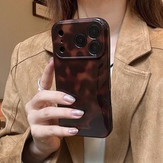 [풀커버]레오파드 브라운 아이폰케이스 폰케이스 젤리 범퍼 14 15 16 17 프로 맥스 우정 커플 감성 시크 인싸 호피