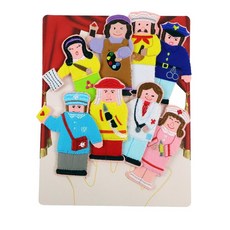 역할놀이 직업인형 요리사와 직업 8종 손가락인형 구연동화