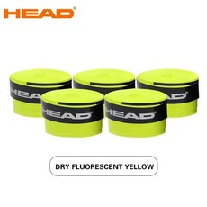 테니스 라켓 오버그립 5개입 논슬립 땀흡수 패들 그립테이프 블루 배드민턴 스쿼시 탁구 라켓스포츠 그립감 미끄럼방지 내구성 교체용 액세서리 스포츠용품 초보자 중급자 프로 연습용 경기, China Mainland, Dry Fluores2