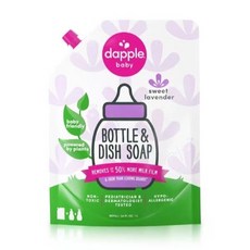 Dapple 奶瓶及餐具清潔液, 1個, 1000ml補充包-薰衣草