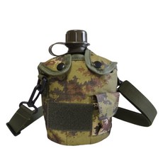 군대수통 군용수통 캠핑용 등산용 물통 등산 군대 오퍼, 1LPE물병+허리+등 이탈리아, 1개