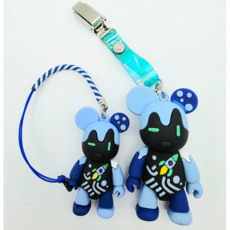 우주곰 퍼터키퍼+골프티걸이 세트 티홀더 골프악세사리, 1세트, 블랙&블루 2