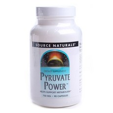 SOURCE NATURALS 丙酮酸膳食補充膠囊 750mg, 90顆, 1入