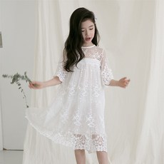 베이비소이 샤를 여아 아동 화동드레스 공주드레스 반팔