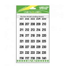 스티커세트 스티커팩 숫자스티커 309 백색 plu+6621RM