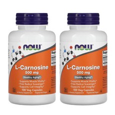 나우푸드 L-카르노신 500mg 베지 캡슐 비건, 100정, 2개