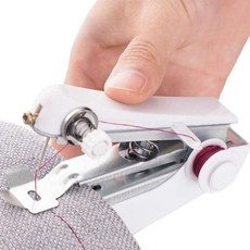 휴대용 미니 재봉틀 가정용 핸드 미싱기 수동 수선 소형 초보 간편 바느질