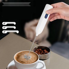 충전식 전동거품기 무선 미니 우유거품기 가정용 휘핑기계, 1. 크림