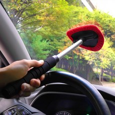 차량용 극세사 앞유리 김서림 방지 브러쉬 딱이 청소 1EA