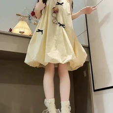 女童花苞連衣裙 夏季公主裙