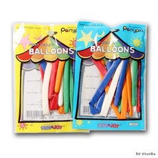 파티피아 요술풍선 5P-PP 매직풍선 막대풍 막대풍선 만들기 아트풍선, 1개, 상세페이지 참조