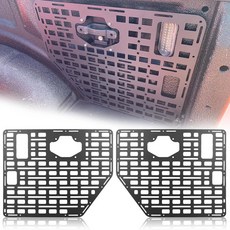 2015-2022 포드 F150용 ZAMLIE 2PCS 사이드 베드 몰 패널 랙 시스템 화물 보관 정리함 운전석 및 조수석 수평 슬롯 디자인 다양한 물품 보관정리에 사용됨