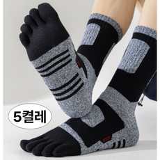 울트라스텝 스포츠 발가락 양말 남성 중목 5켤레