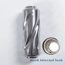 성능 배기 공명기 입구 출구 머플러 나선형 표면 시스템 자동차, 1개, 4. Spiral Surface B