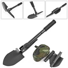 1 개의 PC 캠핑 Pickaxe 옥외를 위한 접이가능한 전술 다중 도구를 가진 접이가능한 접이가능한 생존 1 옥, [01] 파란