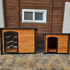 원목 야외 대형견집 (디자인1), 1개