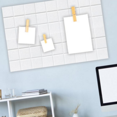 사무실 게시판 인테리어 다용도 부직포 교실 게시판 메모 아이디어 다채색 격자 공간 정리 무늬 전시 진열