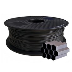 CC3D 탄소섬유 PETG 3D 프린터 필라멘트 블랙 탄소섬유 1.75mm 1KG (2.2 LBS) 스풀 고강도 강성 3D 프린팅 소재 PETG CF 필라멘트 매트 블랙 1000g, PETG cf 검은, C001035