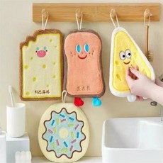 극세사 욕실 싱크대 핸드타올 흡수력, 케이크