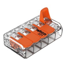 와고 스프링 푸시 커넥터 5P 221-415 25개 레버형 컨넥타
