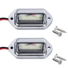 스카니아 트럭 부품 2개 6LED 224V 자동차 번호판등 방수 트럭 RV 일러 화이트 사이드 램프 전구