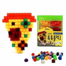 이지 블럭 불고기피자 4개 블록 놀이 지퍼 피자 토핑 조리 기구 키트 플레이 창의력, 본상품