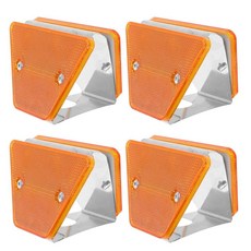 ABOOFAN 내후성 디자인을 위한 양면 반사 마커 4개 진입로 터널 입구용 높은 가시성 델리네이터, ABOOFAN 내후성 디자인을 위한 양면 반사 마커 4