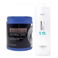 카토모 블리치 파우더 탈색약 탈색제 블랙빼기, 산화제추가, 1개, 500g