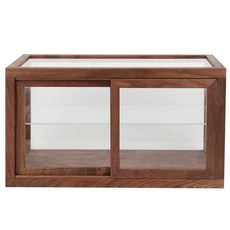 원목 쇼케이스 우드 진열장 카페 디저트 빵 수납장, 2단본품 (길이50 폭25 높이30cm)