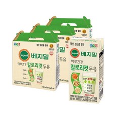 베지밀 하루건강 칼로리컷두유 190ml x 48팩, 48개