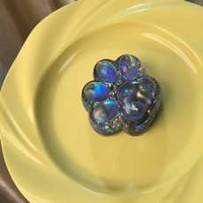 귀여운 고양이 발톱 스트레스볼 스트레스 해소 말랑이 스퀴즈볼 말랑이 장난감 공 무소음 말랑이 에어 젤리볼, 오로라 블루 고양이 발, 1개