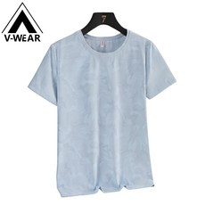 V-WEAR 網眼冰絲短袖T恤，透氣顯瘦寬鬆上衣