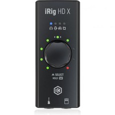 IK Multimedia iRig HD X 기타 인터페이스 멀티 컬러 LED 신호 표시 내장 튜너 iPhone iPad Mac 및 PC 호환 프리앰프 USB-C 라이트닝 케이블