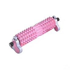 HZDMJ 마사지롤러 높이조절 미니롤러 폼롤러 스포츠 3D 지압 운동 마이롤러슬림 요가 필라테스 롱폼롤러, 1개, 핑크