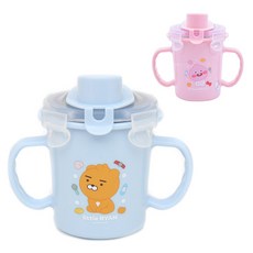 리틀프렌즈 빨대물통 [이중락스텐250ml-LI8672], 1개, 250ml, 리틀프렌즈-SL0077