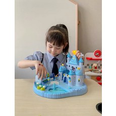 磁力控制過家家城堡玩具聲光音樂城堡兒童益智玩具屋驚喜女孩樂園小房子帶聲光故事功能 佳都正品 ABS材質, 1個