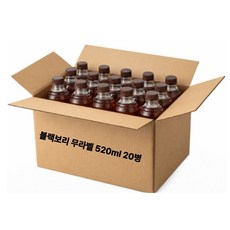 블랙보리 무라벨 520ml X20개 이중박스포장