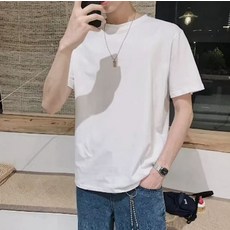 여름 만화 그래픽 반팔 셔츠 티셔츠 남녀 공용 캐주얼 스타일