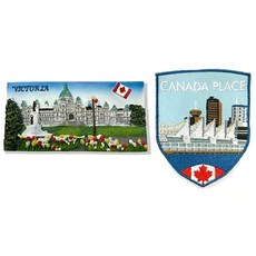 A-ONE 匯旺 加拿大維多利亞 市政廳磁性家居裝飾 + 加拿大廣場布標 Set