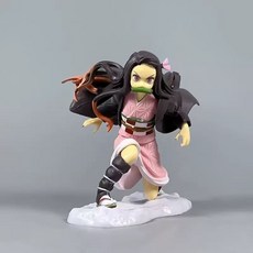 在臺出貨 鬼滅之刃 戰鬥版 竈門禰豆子 手辦模型 公仔 動漫周邊, 1個, 憤怒戰鬥款豆子-12厘米