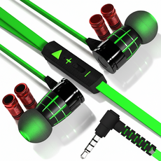 Maeve 게이밍 유선 이어폰 인이어 어학용 G25, MAEVE G25, 그린