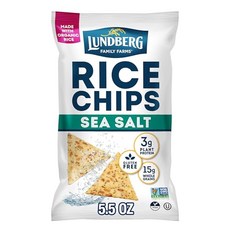 룬드버그 칩 라이스 씨 솔트 Mwo 156g Lundberg Chip Rice Sea Salt Mwo 5.5 OZ, 5.5 온스(1팩), 1개