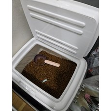 20kg 30kg 사료통 고양이 강아지 보관용기 반려동물 대용량 먹이 간식통, 1개