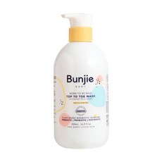 호주 번지 탑 투 토 베이비 아기 헤어 바디 워시 Bunjie Baby Top To Toe Hair And Body Wash, 1개, 500ml