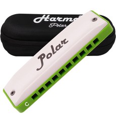 Polar Diatonic Melody Tuned Harmo Harmonica G 키 - 크로스 하프의 쉬운 멜로디를 위한 특수 튜닝 구부러짐 없는 2옥타브 부드러운 가장자, Key of C