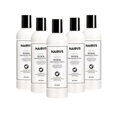 HAIBUS 海布森 羊毛縮水還原劑 溫和不傷衣物 羊絨防縮水洗滌劑, 5個, 500ml