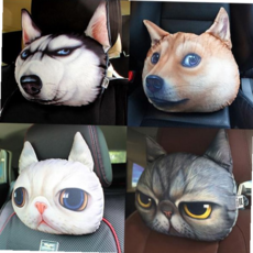 X-DOLLS 차량용 목쿠션 베개 3d동물시리즈, XD114T브리티스쇼트헤어, 기본제품구매, 기본제품구매