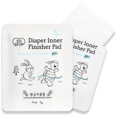 기저귀 갈땐! 소중한습관 아기 엉덩이 피니셔 패드타입 노워시 엉덩이 클렌저 10개입 1개, 50g, 2박스